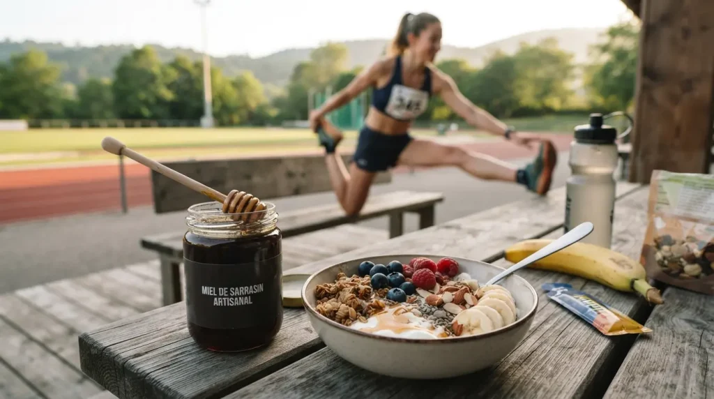 Miel de Sarrasin et Sport : l'Allié Naturel de vos Performances et de votre Récupération mieldesarrasin sportif